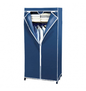 Air Kleiderschrank marineblau 1 Fachboden 75,0 x 50,0 x 160,0 cm
