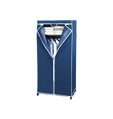 Air Kleiderschrank marineblau 1 Fachboden 75,0 x 50,0 x 160,0 cm