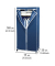 Air Kleiderschrank marineblau 1 Fachboden 75,0 x 50,0 x 160,0 cm
