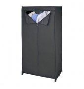 Deep Black Kleiderschrank schwarz keine Fachböden 75,0 x 50,0 x 150,0 cm