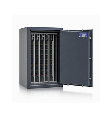 Schlüsseltresor 157011.11 safe4key 130kg grau mit Doppelbartschloss Stahlblech
