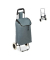 Einkaufstrolley 10029467_111, max. BeLiterastbarkeit bis ca. 10kg # Schloss, außen 30x40x91cm, Stahl, Stoff grau