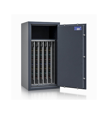 Schlüsseltresor 157015.11 safe4key 150kg grau mit Doppelbartschloss Stahlblech