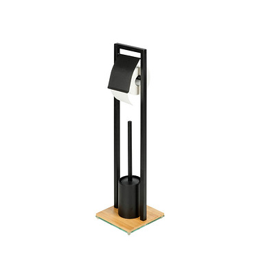 WC-Garnitur Bambusa schwarz Metall