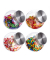4 relaxdays Vorratsdosen 15,5 cm hoch transparent