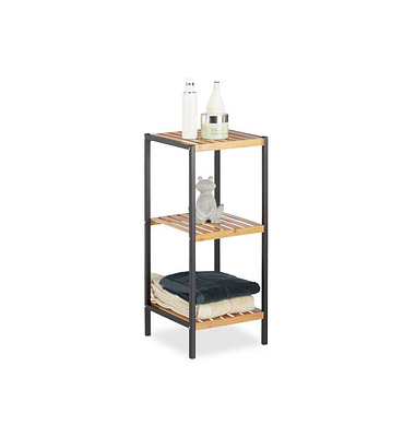 Beistellregal braunschwarz 30,0 x 30,0 x 70,0 cm