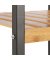 Beistellregal braunschwarz 30,0 x 30,0 x 70,0 cm