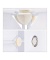 Kleiderschrank weiß, transparent 12 Fachböden 145,5 x 36,5 x 145,5 cm