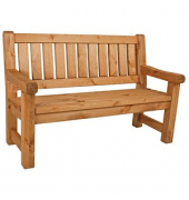 Gartenbank Allgäu 960361 braun Holz 124,0 cm