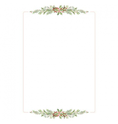 Weihnachtsbriefpapier Weihnachtsgesteck 16431099600, A4, 100g