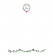 Motiv-Weihnachtsbriefpapier Weihnachtskranz 16431100600 A4 100g 