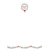 Motiv-Weihnachtspapier Weihnachtskranz 16431100600 A4 100g 