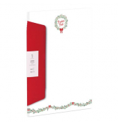 rot-Weihnachtsbriefpapier Weihnachtskranz 11341100600 