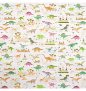 Geschenkpapierzuschnitte Fantasie 01 839, Dinosaurier, 50cm x 70cm, bunt