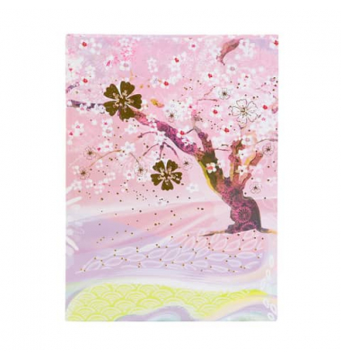 Notizbuch 64 364, Delicately, pink, A5, blanko, 100g, 100 Blatt / 200 Seiten