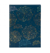 Notizbuch 64 368, blau, A5, blanko, 100g, 100 Blatt / 200 Seiten