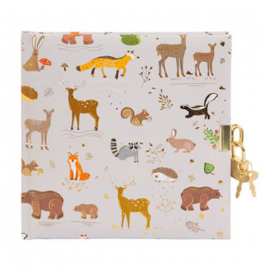 Tagebuch 44 937, Woodland charm, 16,5x16,5cm (BxH), 96 Seiten