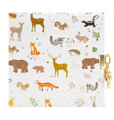 Tagebuch 44 938, Woodland charm, 16,5x16,5cm (BxH), 96 Seiten