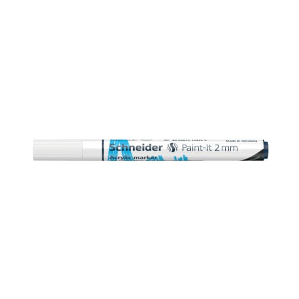 4004675144461 - Acrylmarker Paint-It 310 2mm weiß 4004675144461 Schneider