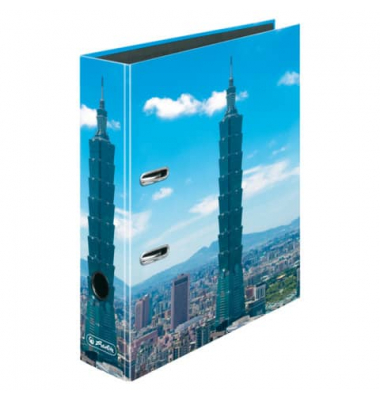Motivordner maX.file Wolkenkratzer Taipei 101 50044405, A4 80mm breit