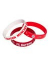 Kinder-Armband Silikon 3er-Set rot+wei&szlig; Armband