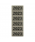 Jahreszahlen 400167524, 2023, grau, 57x25mm, selbstklebend