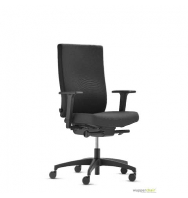 Bürodrehstuhl Drehstuhl, schwarz, mit Armlehnen, bis 120kg