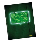 Gummizugmappe Game Over 07925/6, A3 bunt Karton, mit 3 Einschlagklappen