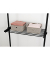 Teleskop-Garderobe Herkules 50638100 schwarz Metall 1 Haken 75,0-120,0 cm