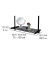 Teleskop-Garderobe Herkules 50638100 schwarz Metall 1 Haken 75,0-120,0 cm