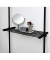 Teleskop-Garderobe Herkules 50638100 schwarz Metall 1 Haken 75,0-120,0 cm