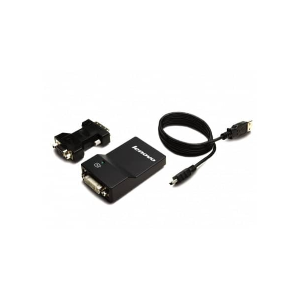 0887037486539 - 0B47072 Adapter [1x USB DVI-Buchse 24+5pol - 1x VGA-Buchse] Schwarz