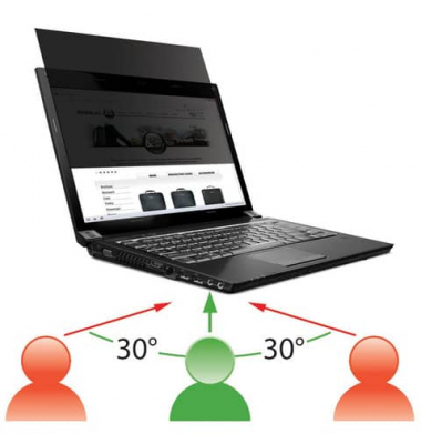  Blickschutzfilter 016227, 13,3 Zoll, transparent/schwarz