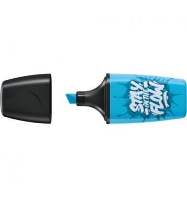 Textmarker STABILO BOSS MINI by Snooze One, 07/31-10, blau, 2-5mm Keilspitze