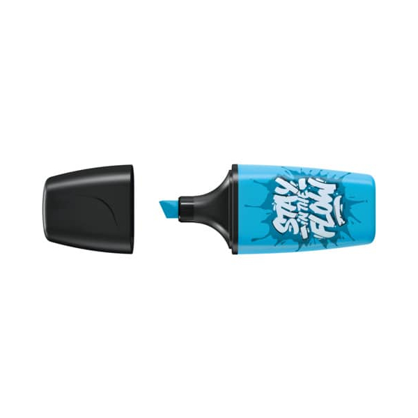 10 Stück Stabilo Textmarker STABILO BOSS MINI by Snooze One, 07/31-10, blau, 2-5mm Keilspitze 4006381592093 Stabilo
