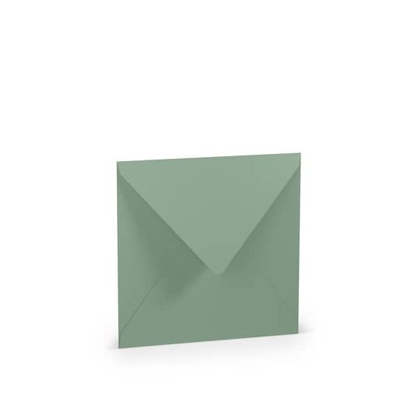 10 Stück Rössler Designbriefumschlag Paperado 1103040067, quadratisch, nassklebend, 100g, eucalyptus 4014970206375 Rössler 5 Stück