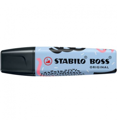 Textmarker STABILO BOSS ORIGINAL by Ju Schnee, 70/111-101, blau, 2-5mm Keilspitze