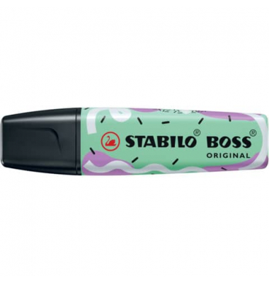 Textmarker STABILO BOSS ORIGINAL by Ju Schnee, 70/116-101, minzgrün, 2-5mm Keilspitze