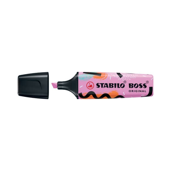 10 Stück Stabilo Textmarker STABILO BOSS ORIGINAL by Ju Schnee, 70/158-101, fuchsie, 2-5mm Keilspitze 4006381590761 Stabilo