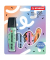 Textmarker BOSS ORIGINAL by Ju Schnee, 70/4-1-101-5, Etui, mint/wolkenblau/fuchsia/orange, 2-5mm Keilspitze