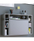 Wandschreibtisch Wandila 915180, 60cm (H), 90x20/67cm (BxT), rechteckig, grau / grau
