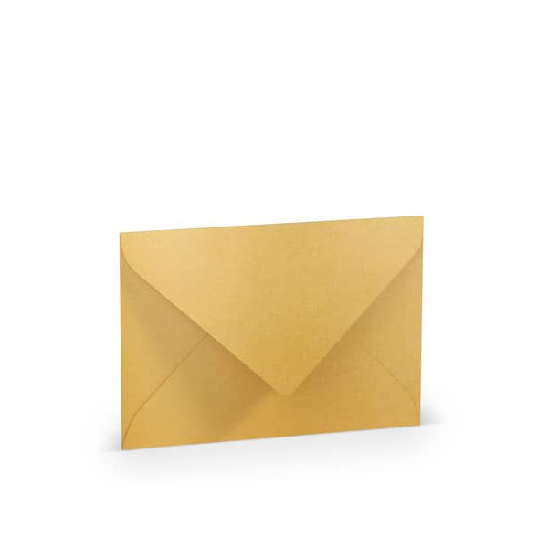 50 Stück Rössler Designbriefumschlag Paperado 16402075, B6, nassklebend, 100g, gold 4014969227640 Rössler