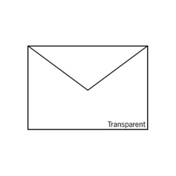 50 Stück Rössler Designbriefumschlag Paperado 164011159, C5, nassklebend, 100g, transparent weiß 4014969281420 Rössler