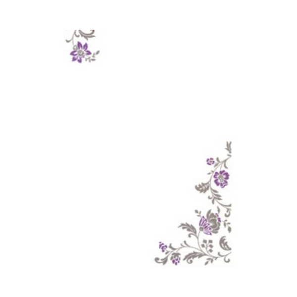50 Stück Rössler Briefpapier 1643357800, Blütenranke Walzer, A4, 100g 4014969285039 Rössler