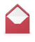 Designbriefumschlag Paperado 1103020036, B6, nassklebend, 100g, rot