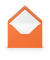 Designbriefumschlag Paperado 1103020021, B6, nassklebend, 100g, orange