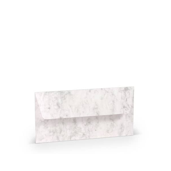 10 Stück Rössler Designbriefumschlag Paperado 1103002014, Din Lang, nassklebend, 100g, grau marmora 4014969313329 Rössler 5 Stück