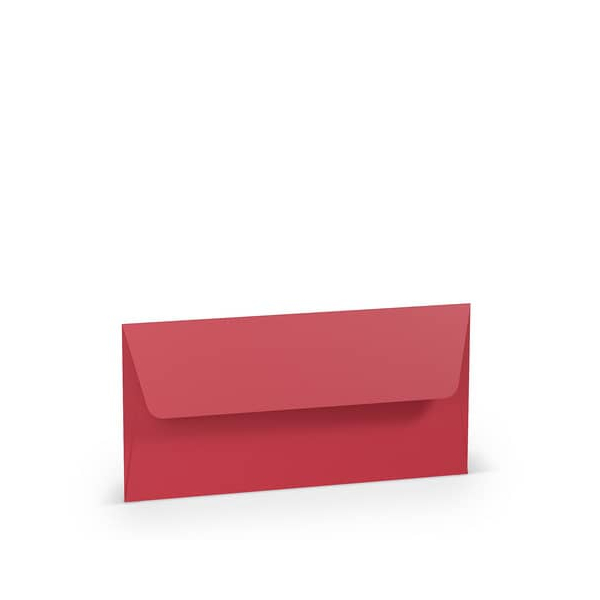 10 Stück Rössler Designbriefumschlag Paperado 1103002036, Din Lang, nassklebend, 100g, rot 4014969313367 Rössler 5 Stück