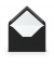 Designbriefumschlag Paperado 1103020070, B6, nassklebend, 100g, schwarz