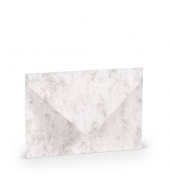 Designbriefumschlag Paperado 1103020014, B6, nassklebend, 100g, grau marmora